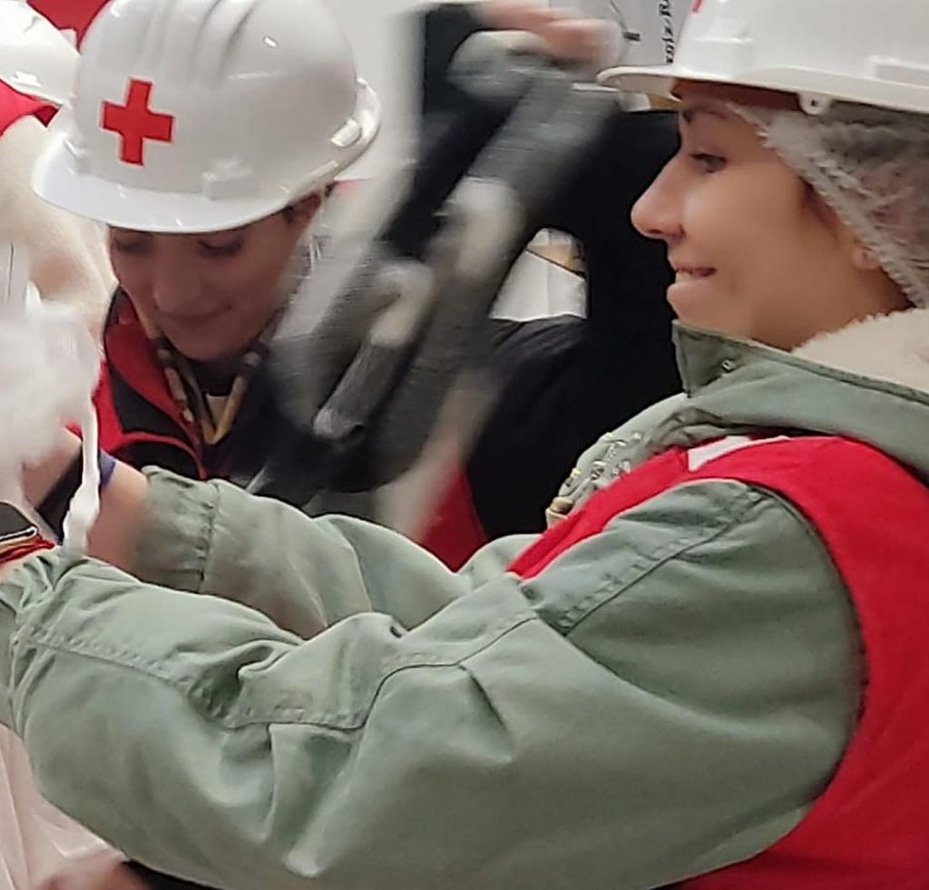 Visita al almacén logístico de la Cruz Roja