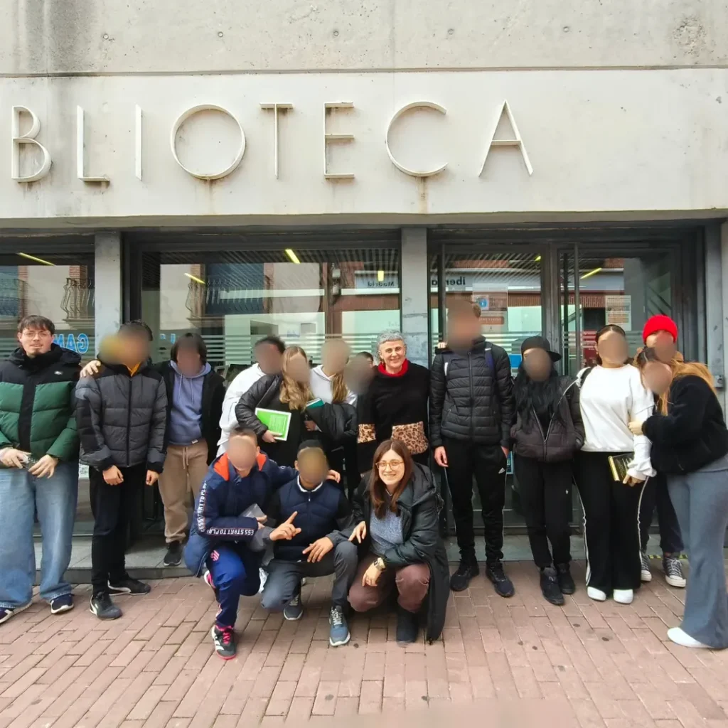 Visita de los alumnos de 1º ESO a la biblioteca de Algete