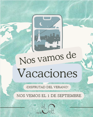 Nos vamos de vacaciones. El 1 de septiembre estaremos de vuelta.