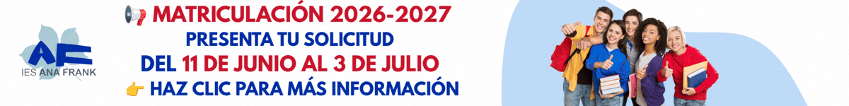 Matriculación curso 2026-2027