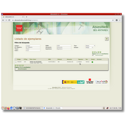 Disponibilidad y signatura de un libro en AbiesWeb