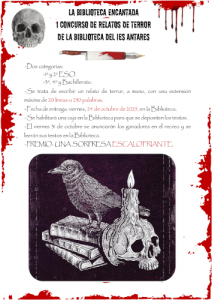Cartel del I Concurso de Relatos de Terror