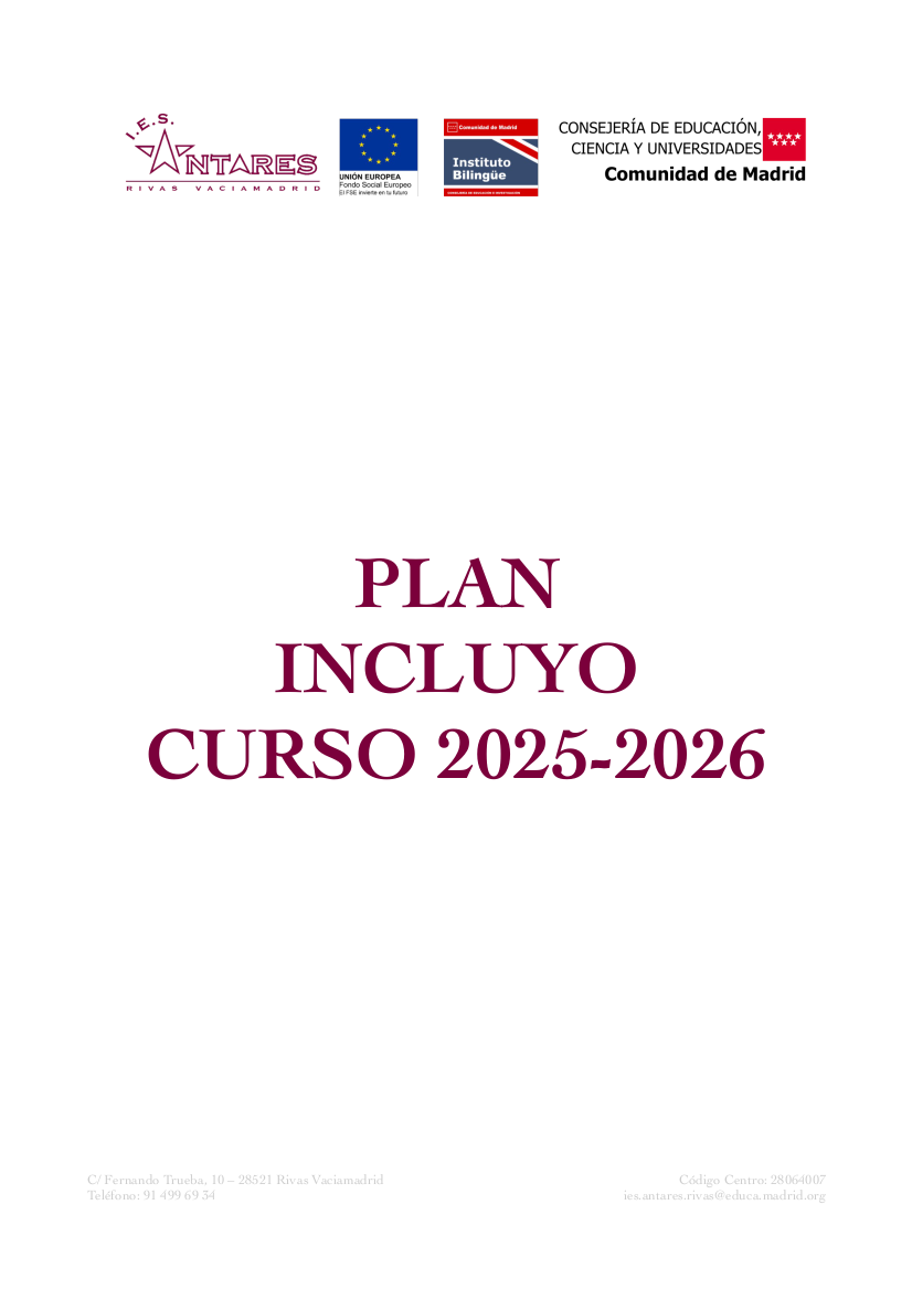 Portada de Plan INCLUYO