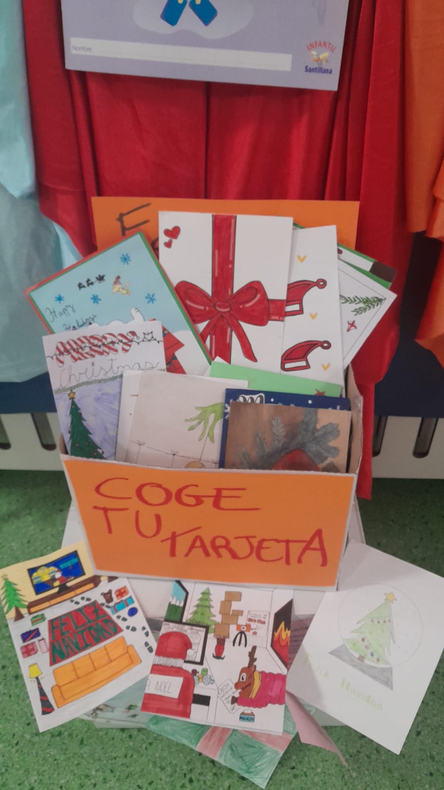 Recepción de las tarjetas en el Hospital Niño Jesús