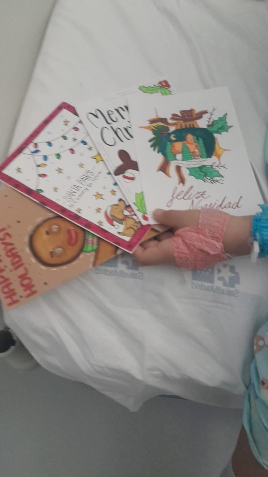 Tarjetas entregadas en el Hospital Niño Jesús