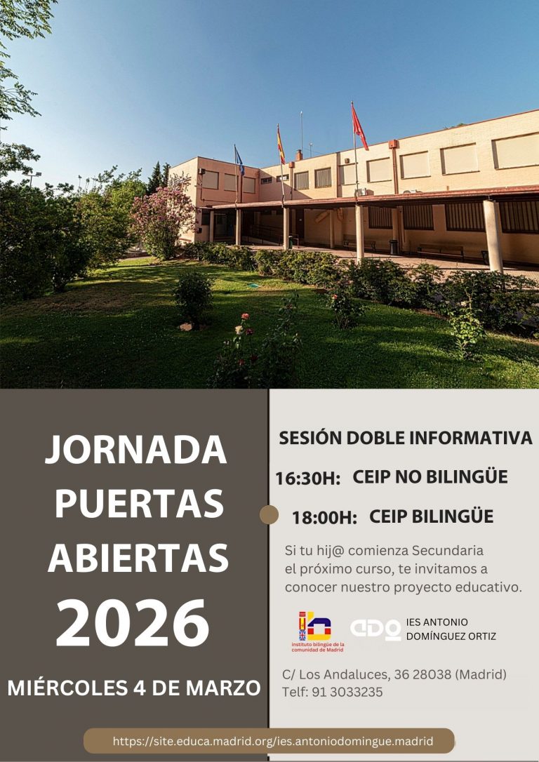 Jornada Puertas Abiertas – Secundaria (4 de marzo)