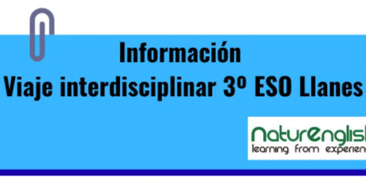 VIAJE INTERDISCIPLINAR NATURE CAMP PARA 3º ESO