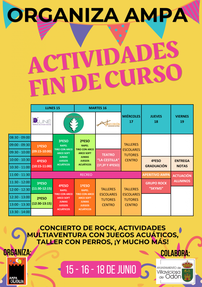 Actividades culturales de final de curso