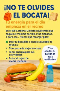 ¡NO TE OLVIDES EL BOCATA!