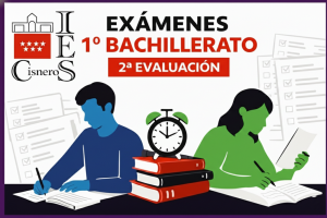 Calendario de exámenes de 1º de BACH (2ª Evaluación)