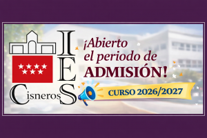 Abierto el proceso de Admisión 26/27