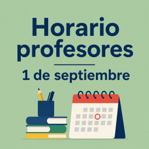 Horario profesores 1 de septiembre