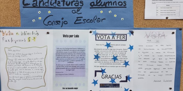CONSEJO ESCOLAR: CANDIDATURAS Y HORARIOS DE VOTACIONES