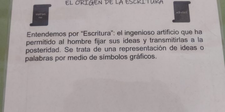 La biblioteca y el origen de la escritura