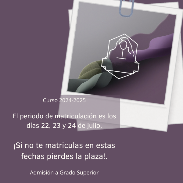 Periodo ordinario de matriculación de admitidos