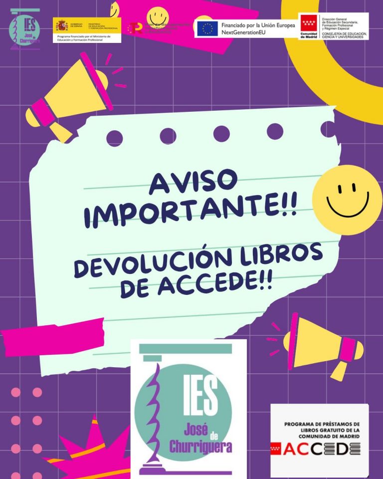 Cambios en el calendario de devolución de libros de Accede