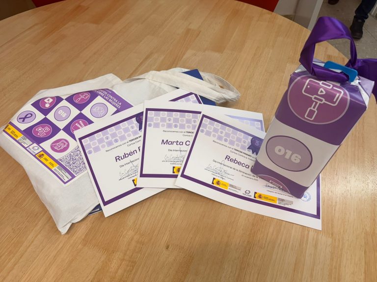 Nuestro centro recibe uno de los premios en el III Concurso de Vídeos Cortos contra la Violencia sobre las Mujeres