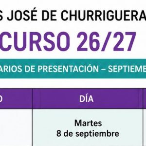 ¡Comenzamos el curso 2026/2027!