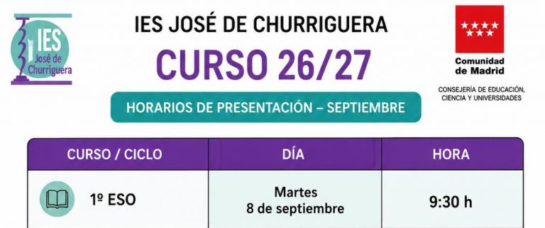 ¡Comenzamos el curso 2026/2027!