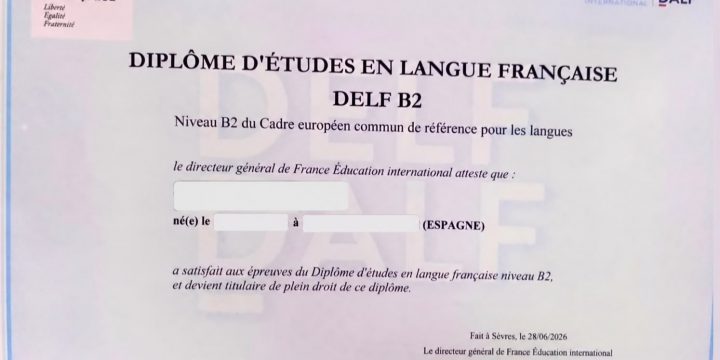 Obtención de los Diplomas de Estudios en Lengua Francesa (DELF)