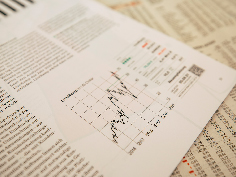 gráficos en un papel