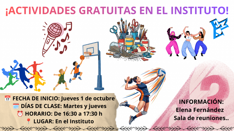 Actividades Extraescolares gratuitas