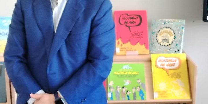 INAUGURACIÓN DE LA BIBLIOTECA DEL IES ANTONIO FRAGUAS FORGES. 23 DE ABRIL DE 2025