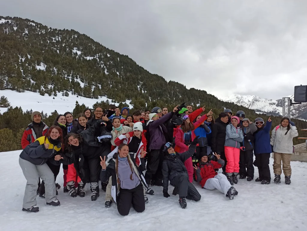 Grupo de alumnos en Andorr
