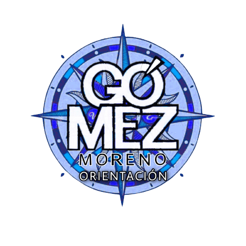 Logo departamento orientación con brújula