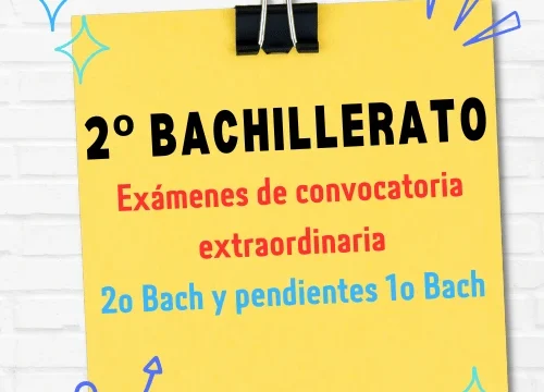2º Bachillerato | Exámenes Convocatoria Extraordinaria