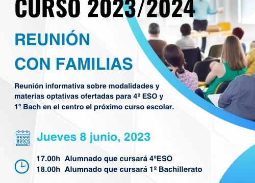 Reuniones con familias | 3º-4ºESO
