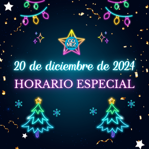 Horario día 20 de diciembre de 2024