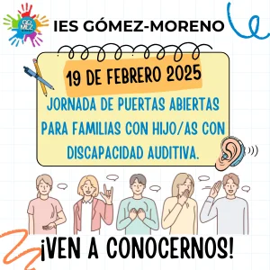 Jornada puertas abiertas | Familias alumnado DA