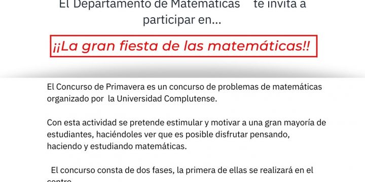 Concurso de Primavera de Matemáticas