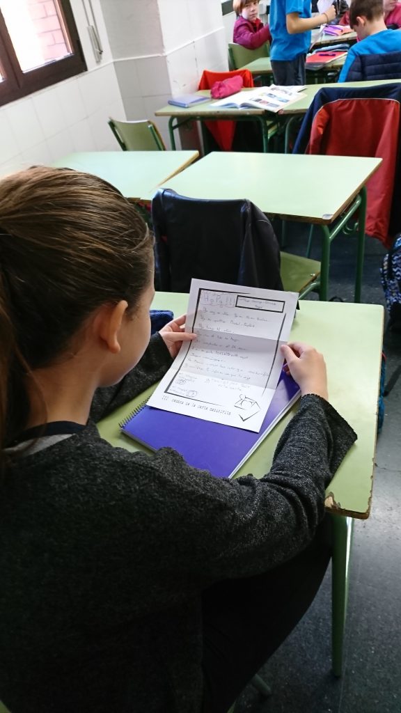 Intercambio internacional de cartas manuscritas. Curso 2017-2018 y 2018-2019
