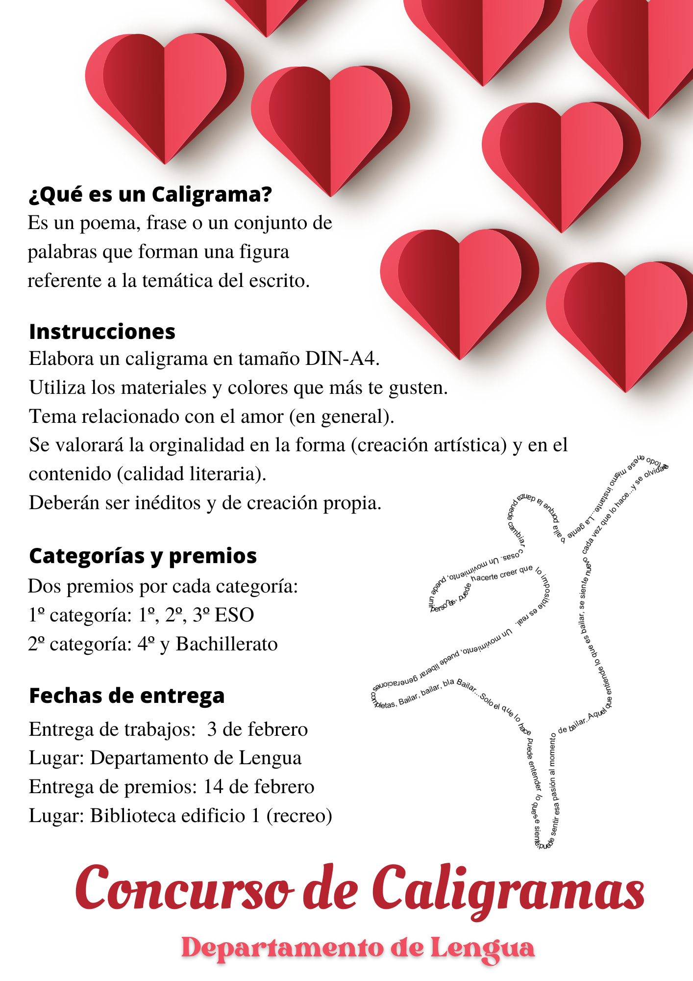 Concurso de Caligramas