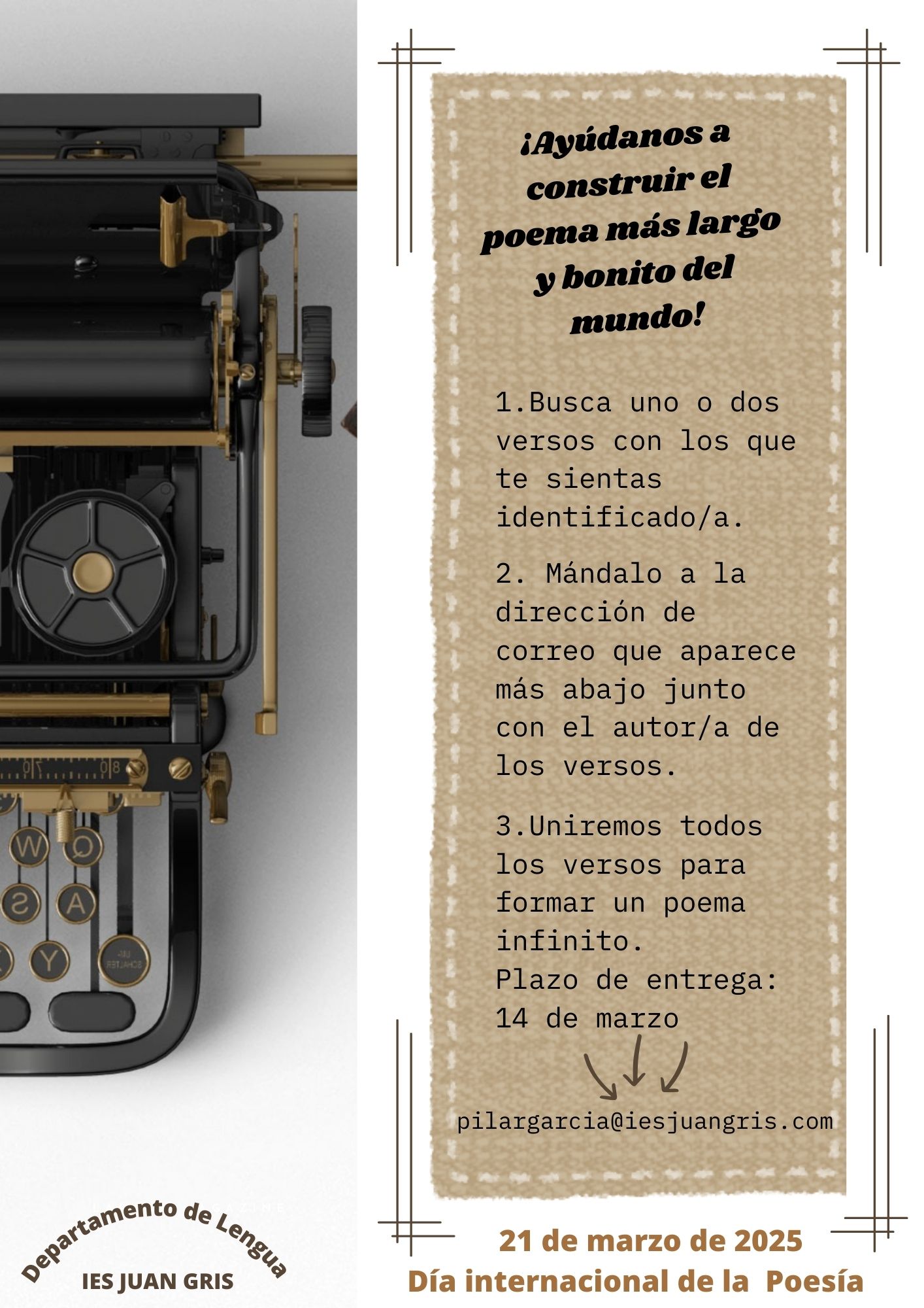 DÍA DE LA POESÍA