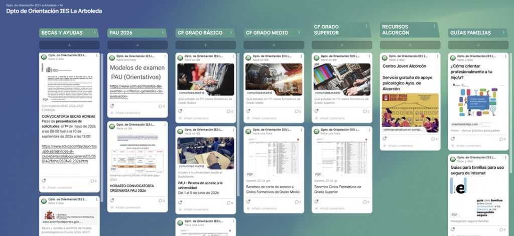 Información y recursos Dpto. Orientación