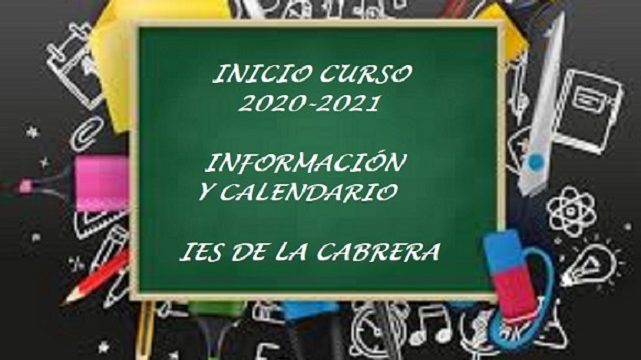 Cambios en el inicio de curso. Información y nuevo calendario.