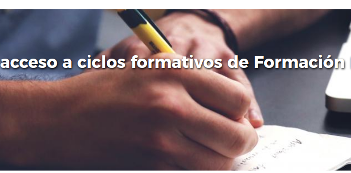 Pruebas de acceso a Formación Profesional