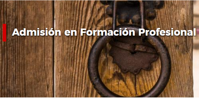 IMPORTANTE: Admisión Formación Profesional.