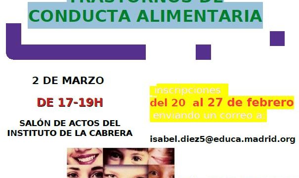 TALLER de PREVENCIÓN para familias TRASTORNOS DE CONDUCTA ALIMENTARIA