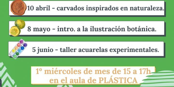 Talleres mensuales de CREATIVIDAD. Nueva sesión mañana 06/03/2024
