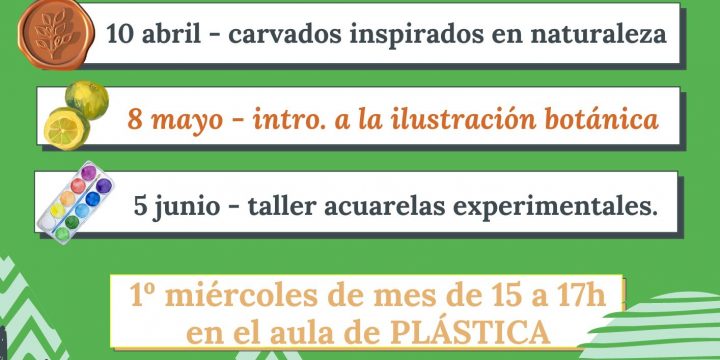 Mañana taller de «ilustración botánica» en la Biblioteca Tutorizada