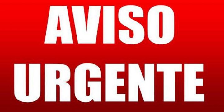 AVISO URGENTE RUTAS 28/10/2024
