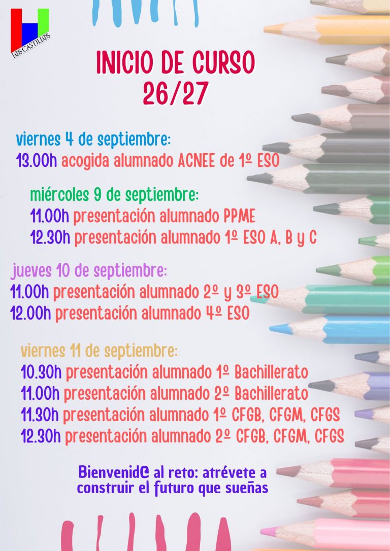 Presentaciones inicio curso 26-27