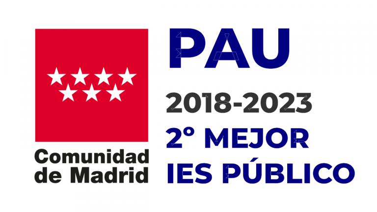 PAU 2018-2023: 2º Mejor Instituto Público de la Comunidad de Madrid