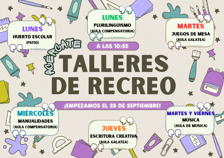 TALLERES DE RECREO