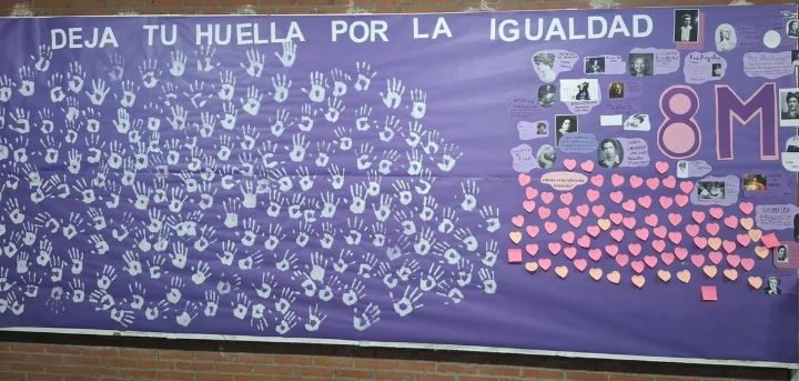 Actividad 8 de marzo en el IES Príncipe Felipe