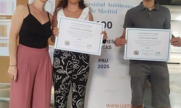 DOS ALUMNOS DEL IES PRÍNCIPE FELIPE ENTRE LAS 100 MEJORES NOTAS EN LA PAU EN LA UNIVERSIDAD AUTÓNOMA